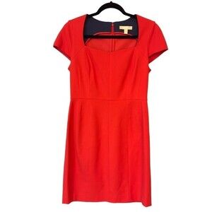 BANANA REPUBLIC RED SHEATH DRESS SIZE 12P GENTLY USED